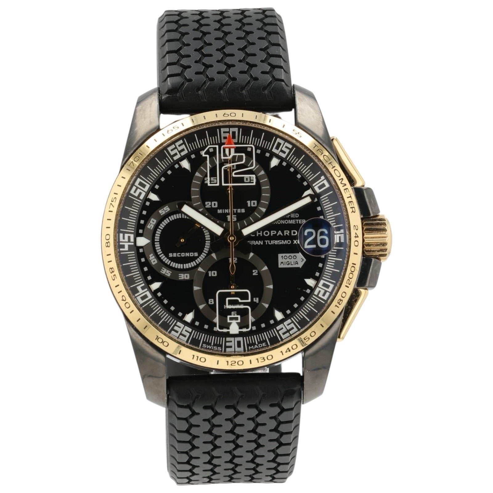 Chopard Mille Miglia Black Dial Steel & Rose Gold 44mm Automatic 168459-6001