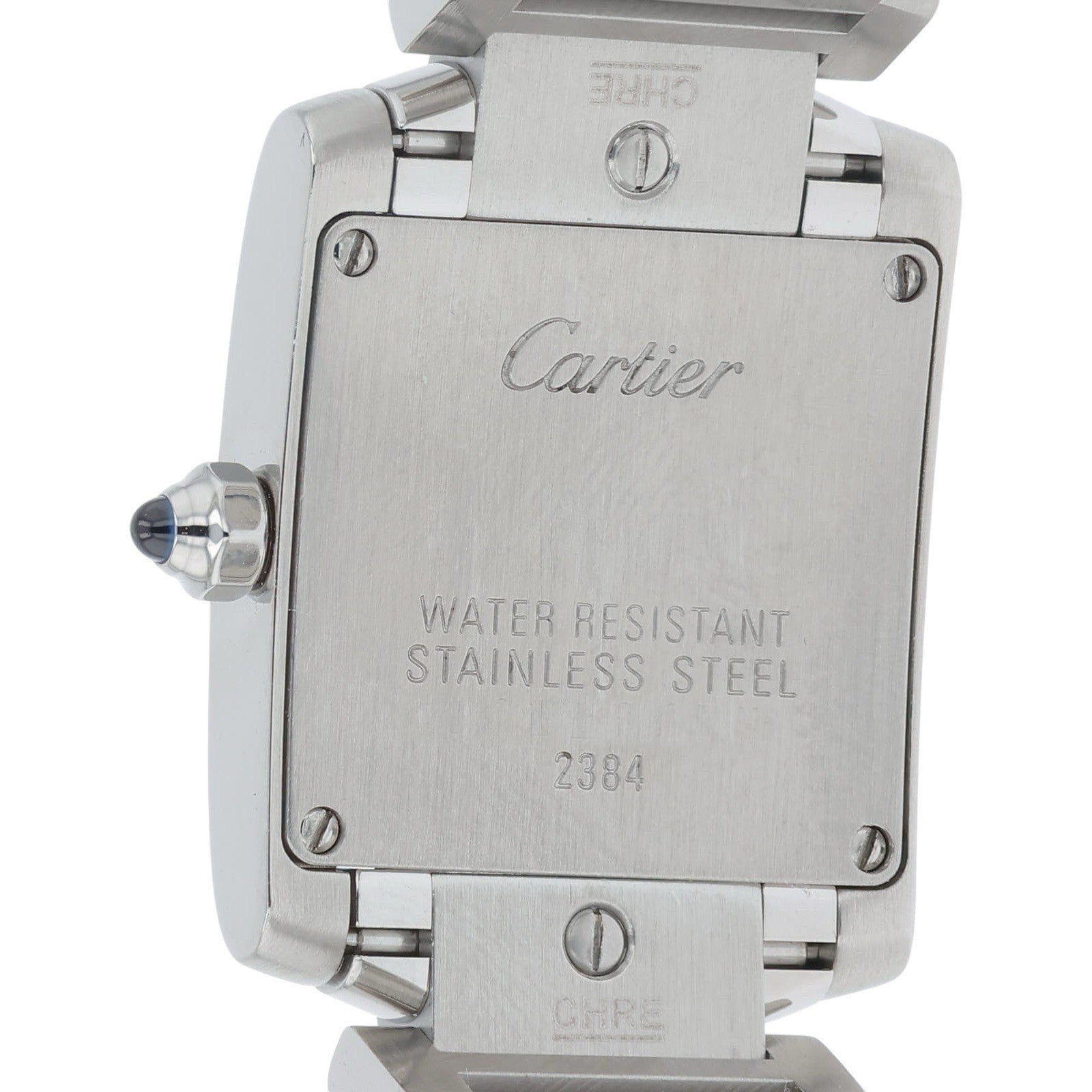 Cartier Tank Franchise Steel Silver Dial 25x20mm Quartz Women’s Watch W51008Q3