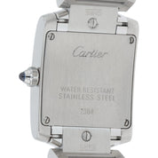 Cartier Tank Franchise Steel Silver Dial 25x20mm Quartz Women’s Watch W51008Q3
