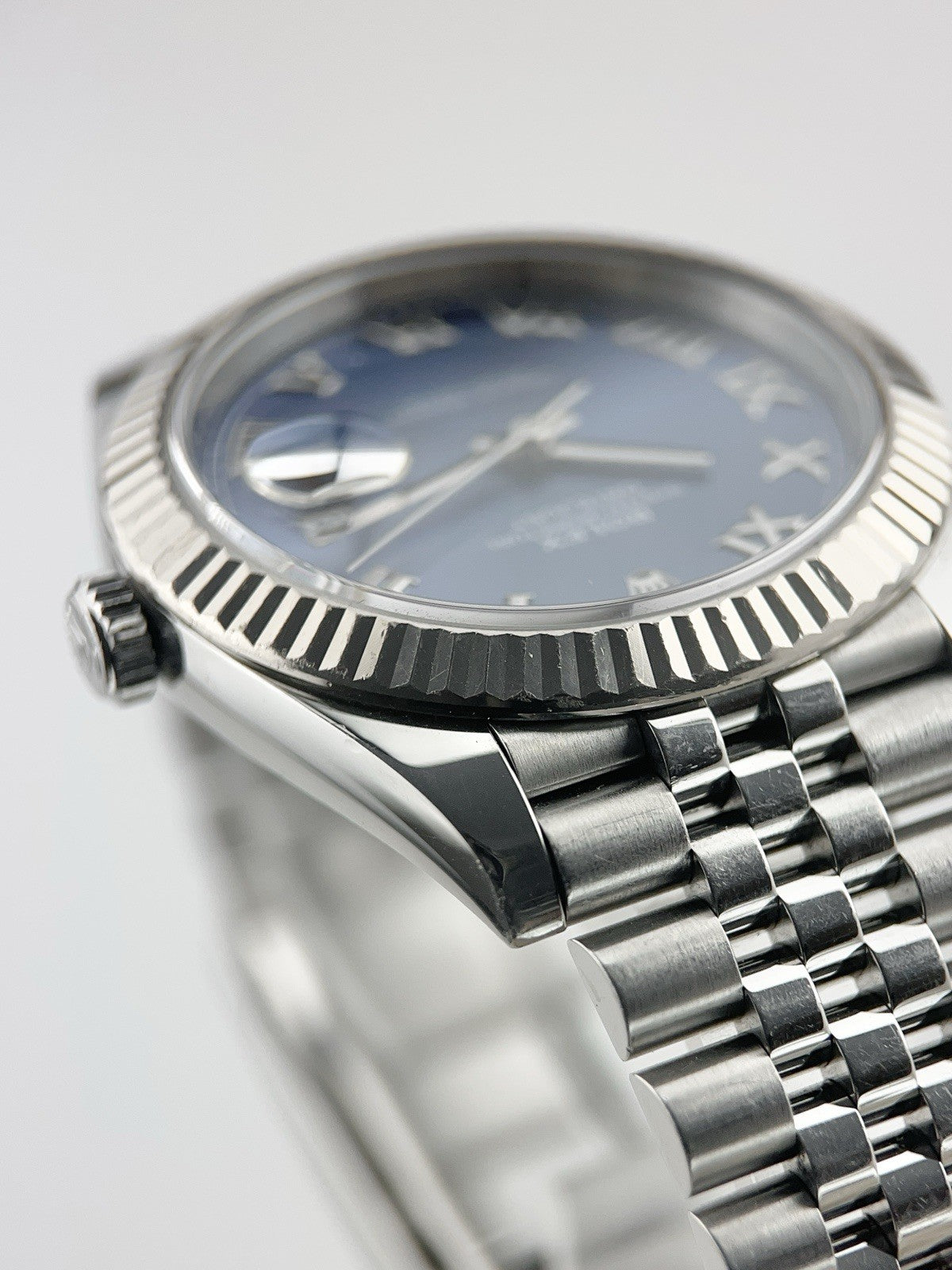 Rolex Datejust 41mm Stainless Steel Jubilee 18k Gold Fluted Blue Dial 126334