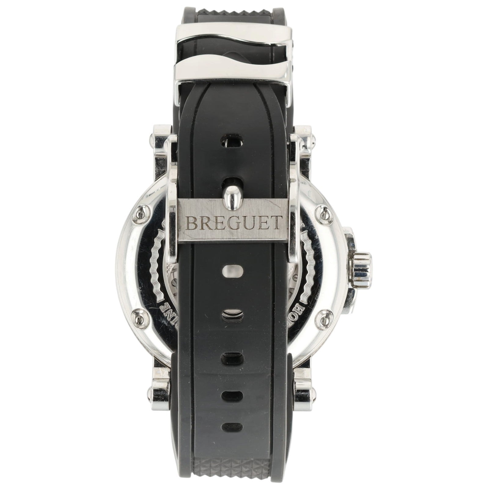 Breguet Marine GMT Dual Time Silver Dial Steel 42mm Automatic Men's Watch 5857ST