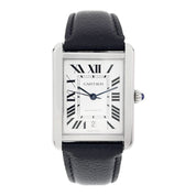 Cartier Tank Solo XL Stainless Steel Silver Color Dial 31mm Mens Watch W5200027