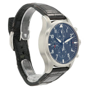 IWC Pilot's Chronograph Black Dial Stainless Steel 43mm Automatic Mens IW377701
