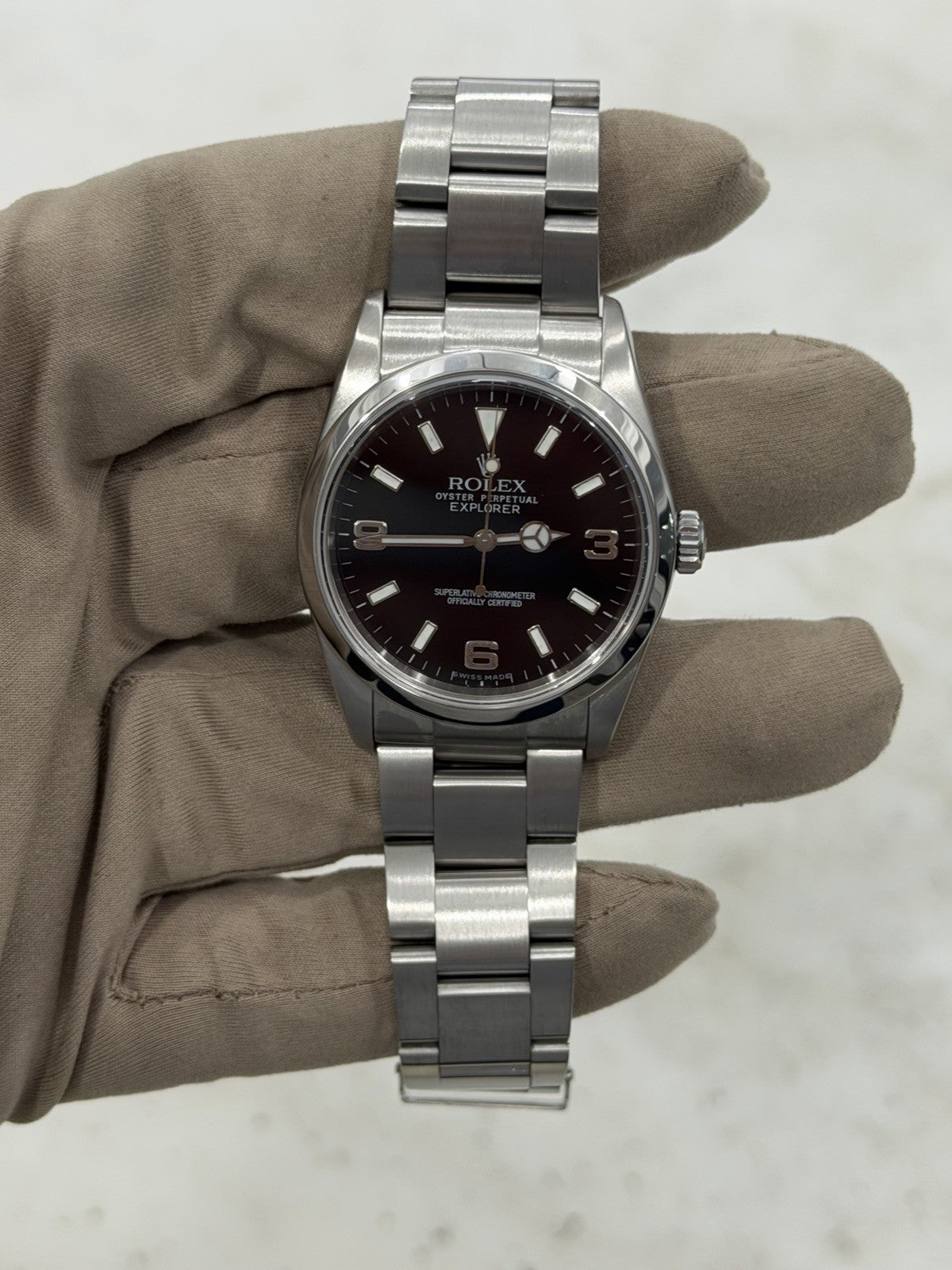 Rolex Explorer Stainless Steel Black Dial 36mm Automatic Mens Watch 114270