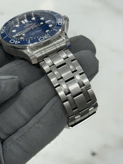 2022 Omega Seamaster Date 300m Diver Blue Ceramic Watch 210.30.42.20.03.001