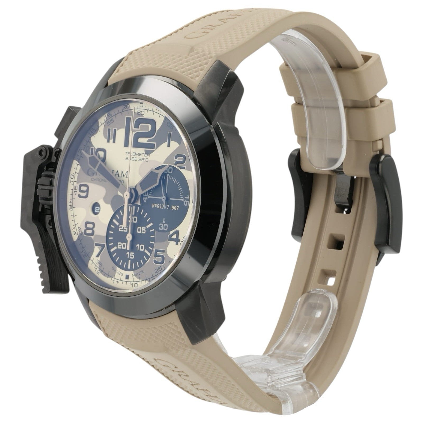 Graham Chronofighter Beige Camouflage Dial Steel 47mm Automatic Men’s GR2FFDX