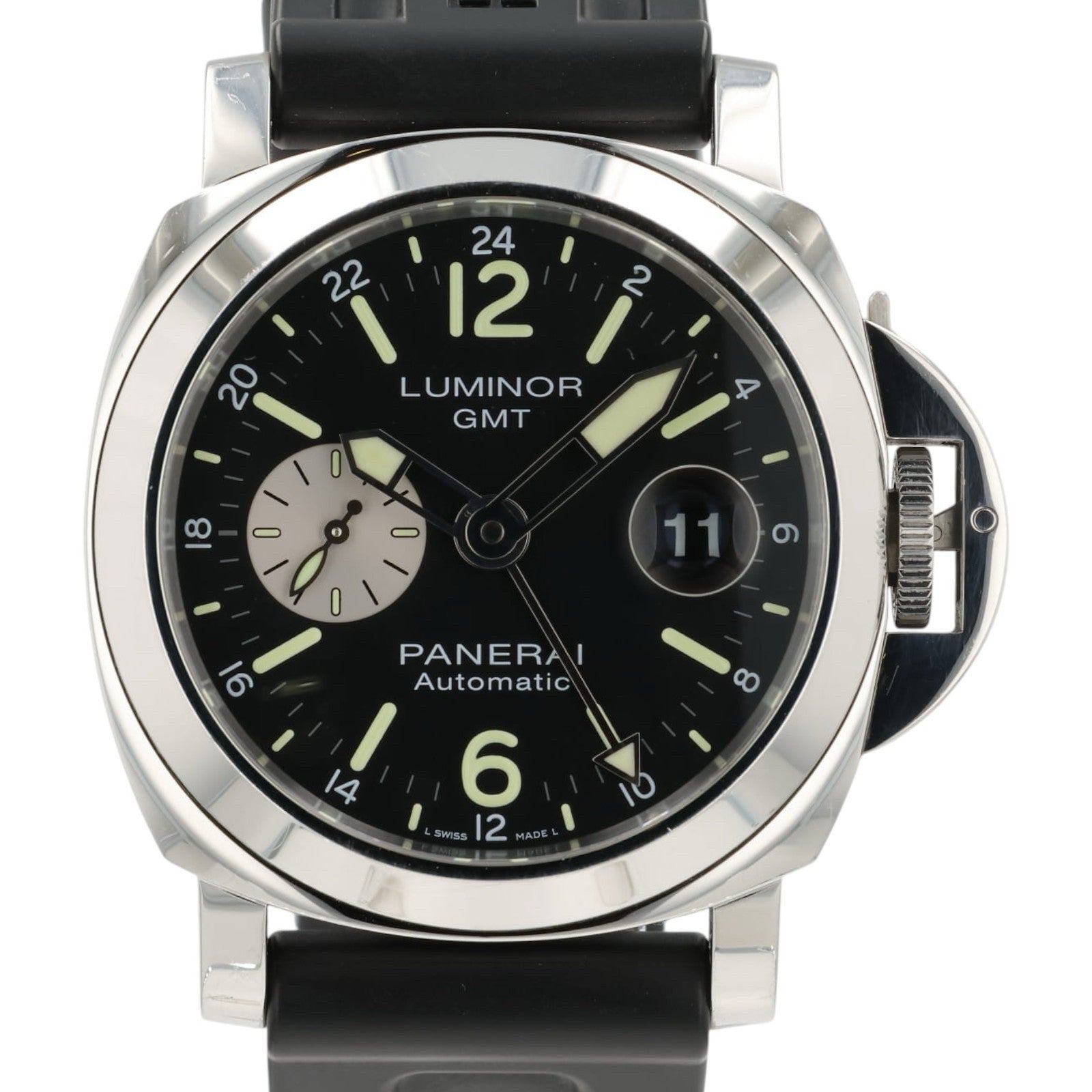 Panerai Luminor Black Dial Stainless Steel 44mm Automatic Men’s Watch PAM01088