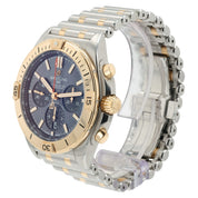 Breitling Chronomat Blue MOP Dial 18k Rose Gold & Steel 42mm Automatic UB0134