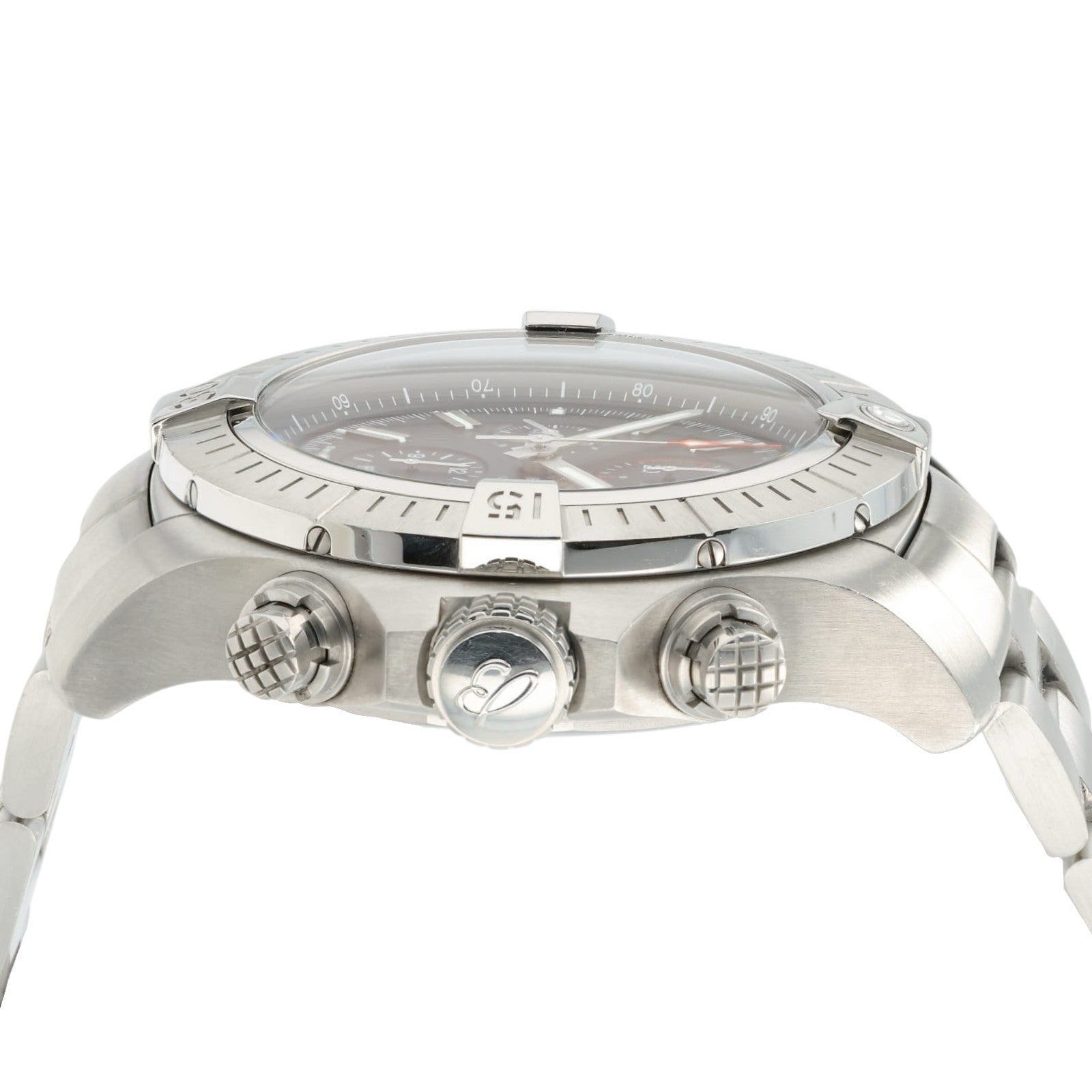 Breitling Super Avenger Black Dial Stainless Steel 48mm Automatic Men’s A13375