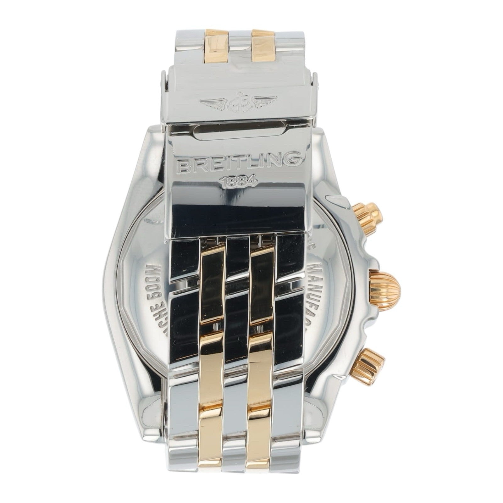 Breitling Chronomat 18k Rose Gold & Steel MOP Dial 44mm Automatic Men’s CB0110