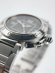 Cartier Pasha Seatimer Stainless Steel Black Dial 40mm Automatic Men’s W31077M7