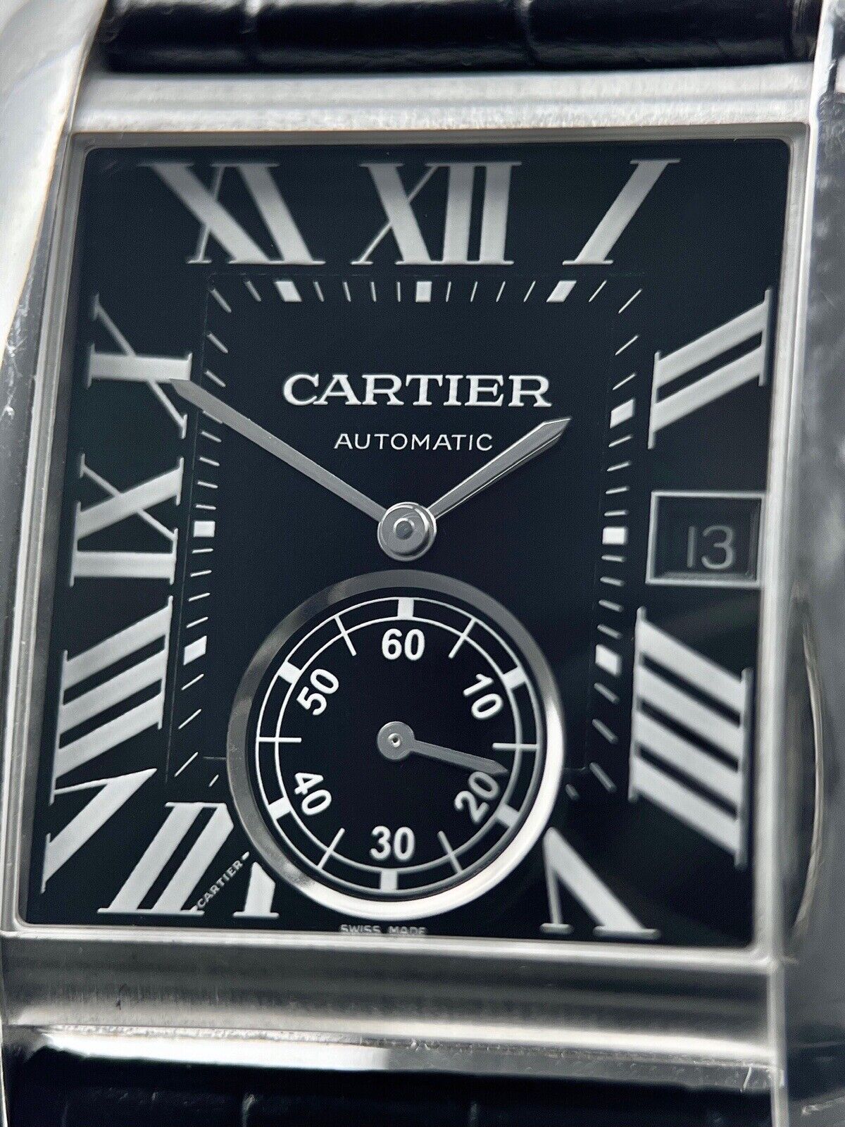 Cartier New Tank MC 34mm Automatic Movement Black Dial 3589 Men’s Wrist Watch