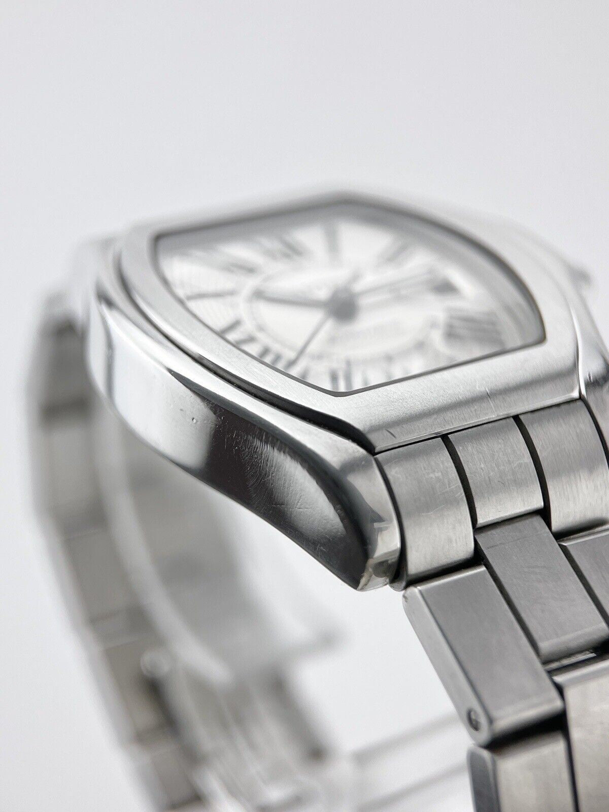 Cartier Roadster Date Roman Dial Stainless Steel Automatic Men's Watch 3312
