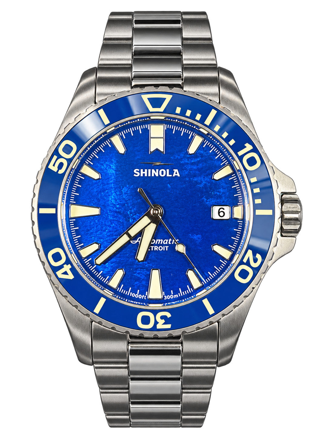 Shinola Monster Lake Michigan 39mm Blue Dial Automatic Men's Watch S0120484234