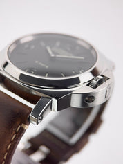 Panerai Luminor Stainless Steel Black Dial 44mm Manual Wind Mens Watch PAM00560
