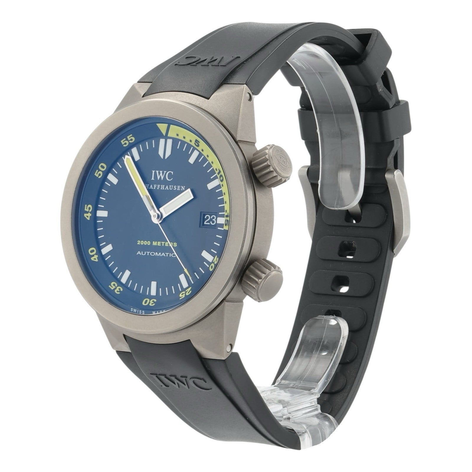 IWC Aquatimer Titanium Black Dial 42mm Automatic Movement Mens Watch IW353804