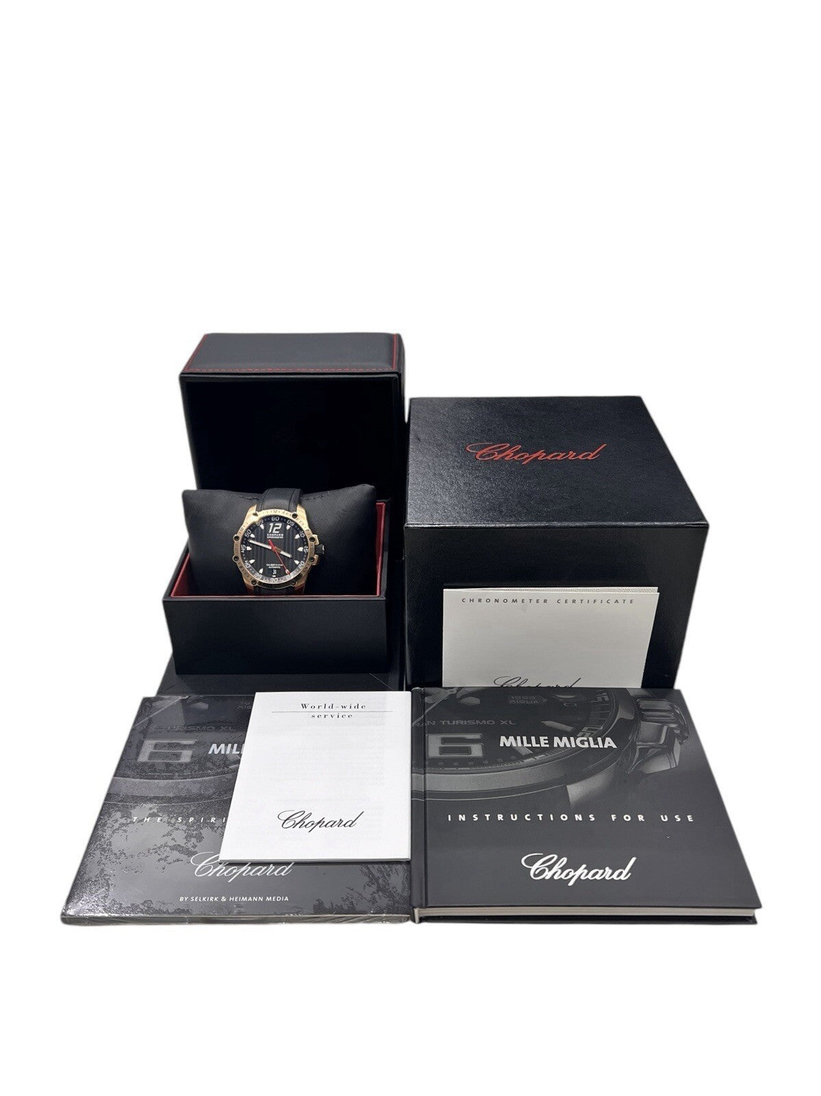 Chopard Superfast 18k Rose Gold Black Dial 41mm Automatic Mens Watch 161290-500