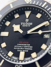 TUDOR Pelagos LHD Men's Black Watch - 25610TNL Titanium Automatic B/P