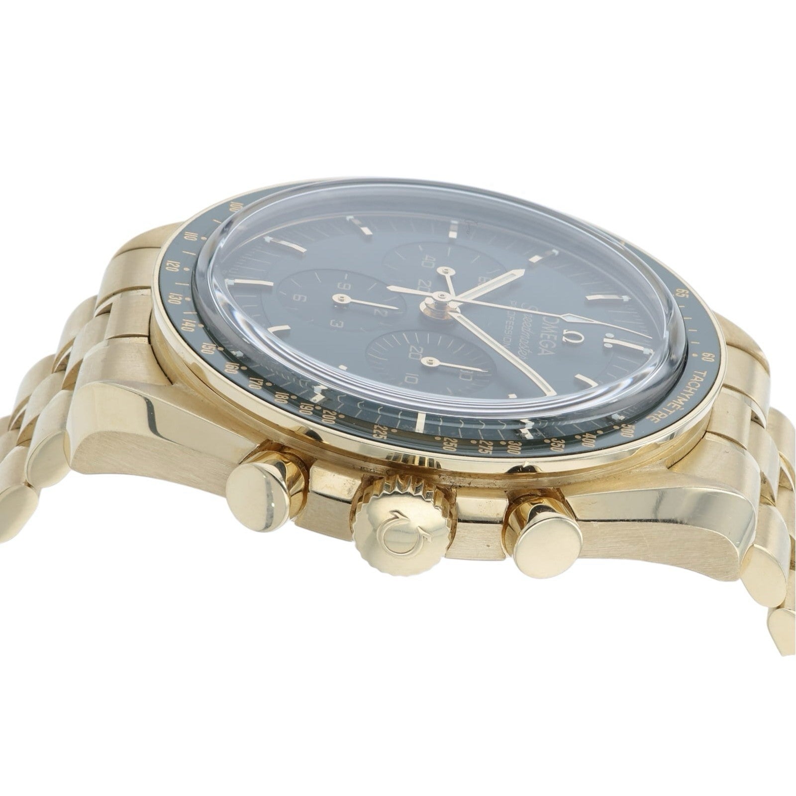 Omega Speedmaster Green Dial 18k Yellow Gold 42mm Manual 310.60.42.50.10.001