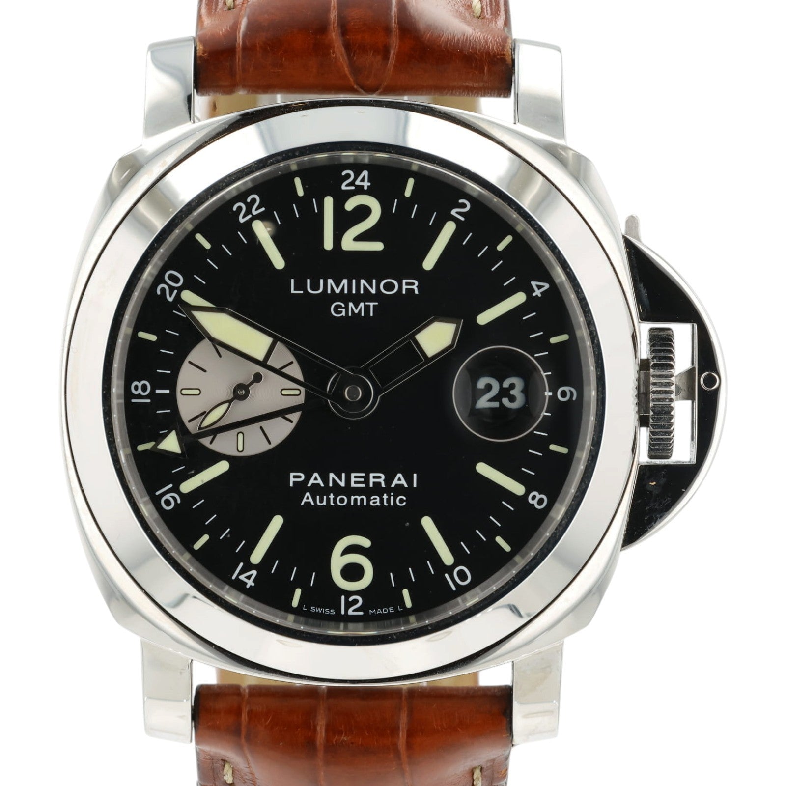 Panerai Luminor GMT Black Dial Stainless Steel 44mm Automatic Men's PAM00088