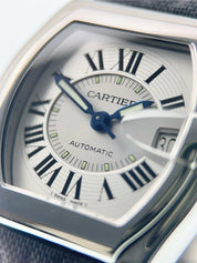 Cartier Roadster Steel Silver Roman Dial 38mm Automatic Men’s W62000V3