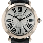 Franck Muller Ronde 18k White Gold 35mm Silver Color Dial Quartz Mens 8035 QZ R