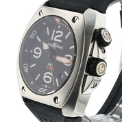 Bell & Ross BR 02 Stainless Steel Black Dial 44mm Automatic Mens Watch BR02-20-S