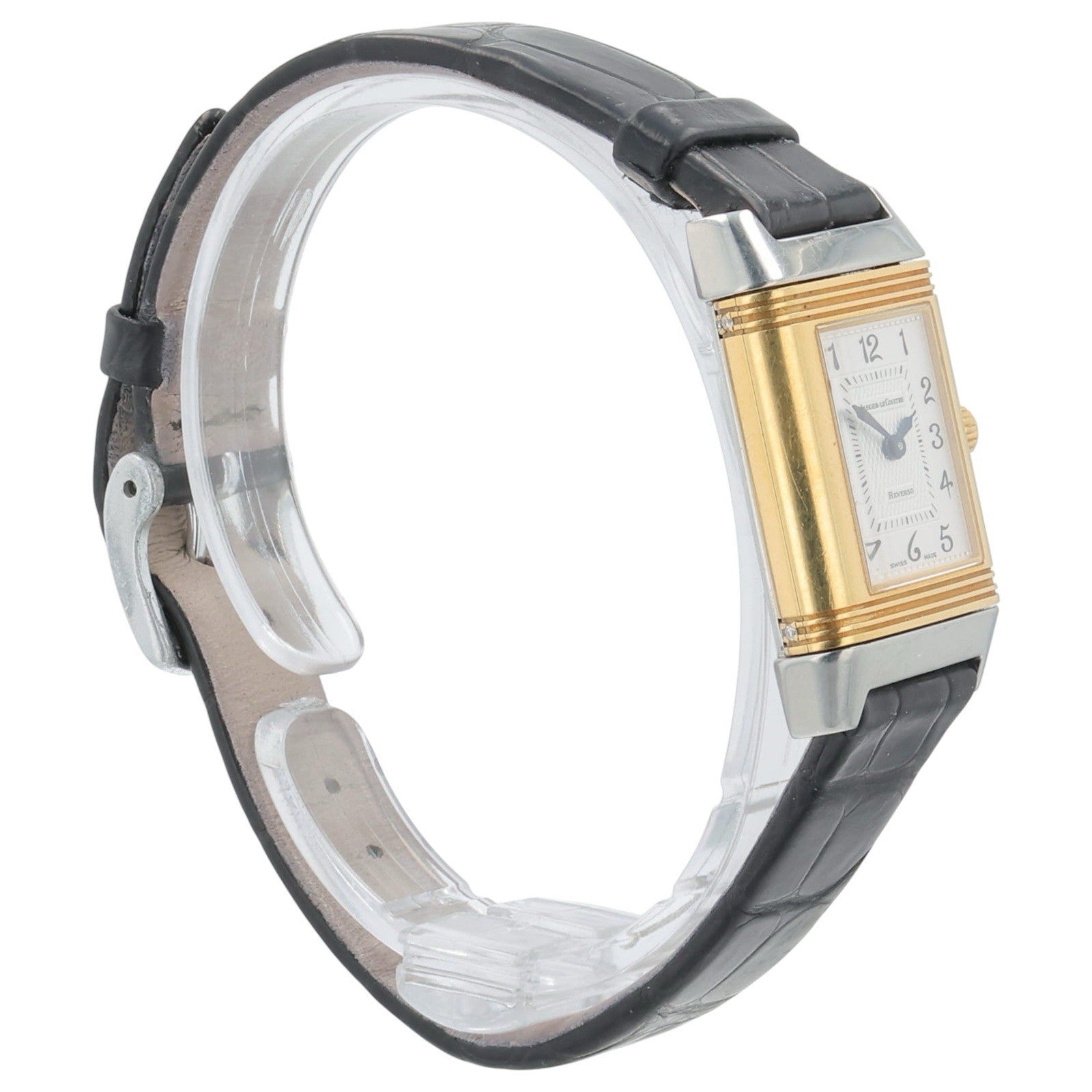 Jaeger LeCoultre Duetto 18k Yellow Gold Silver Dial 19x33mm Manual Wind 266.5.44