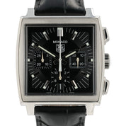 Tag Heuer Monaco Black Dial Stainless Steel 38mm Automatic Men’s Watch CW2111