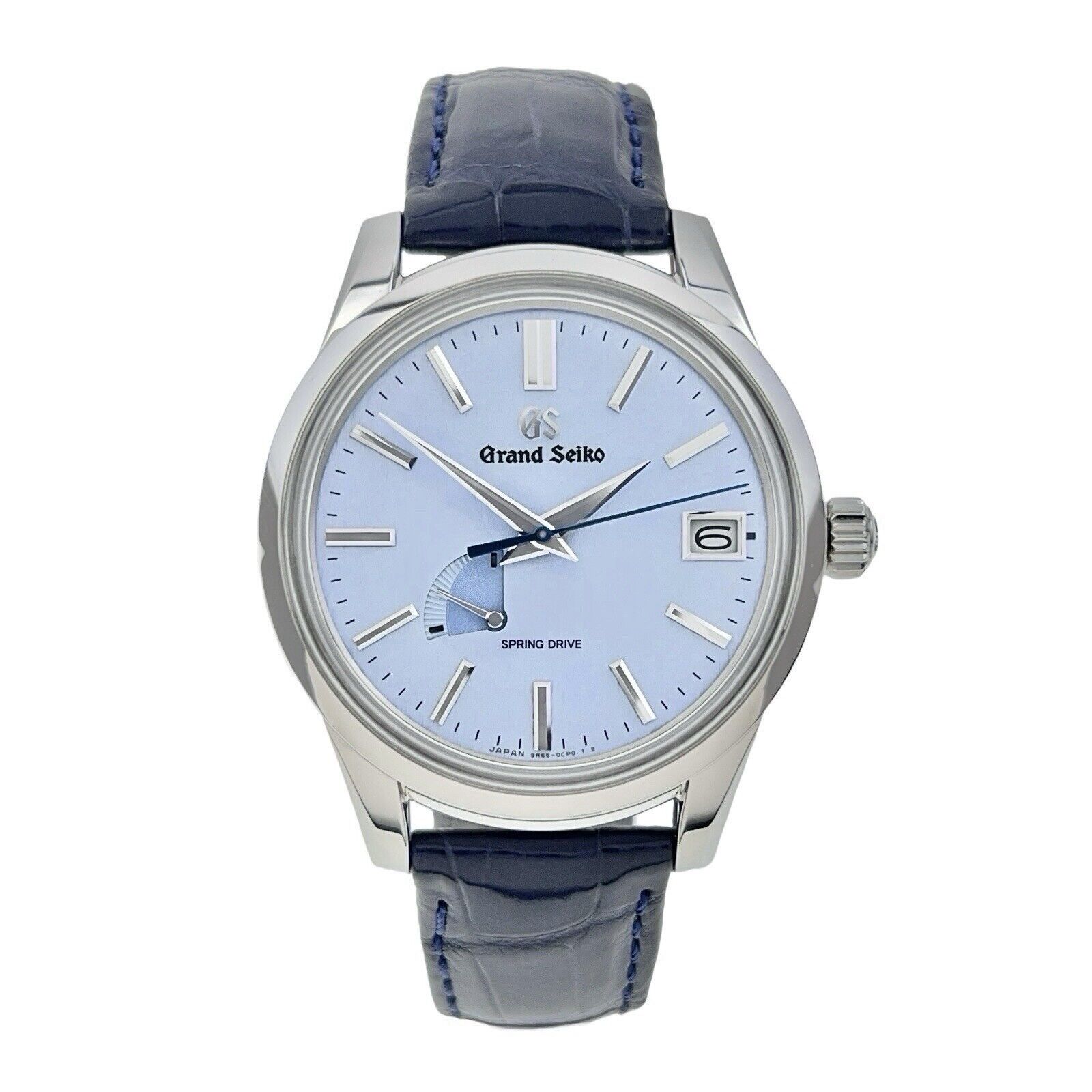 Grand Seiko Elegance Steel Blue Skyflake Dial 40mm Automatic Men’s Watch SBGA407