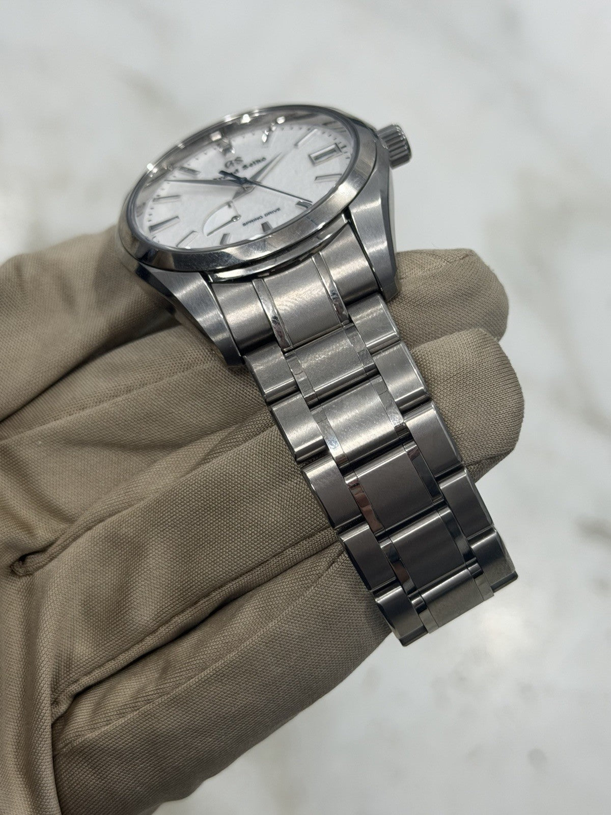 Grand Seiko Spring Drive Snowflake Date Watch SBGA211 Titanium  - Box/Paper