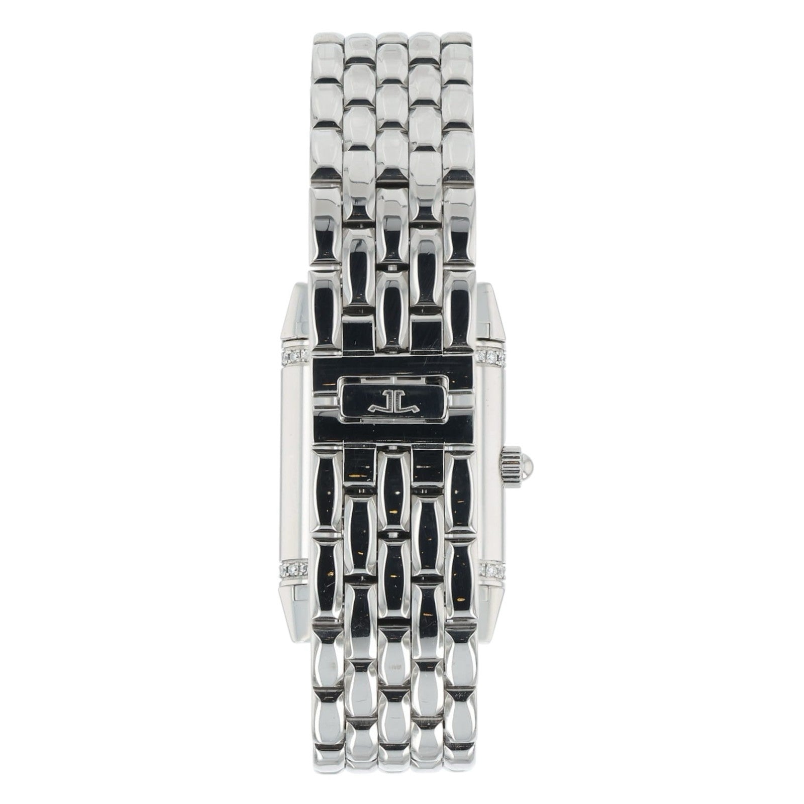Jaeger LeCoultre Reverso Duetto Silver MOP Dial Steel 20mm Manual Watch Q2668120
