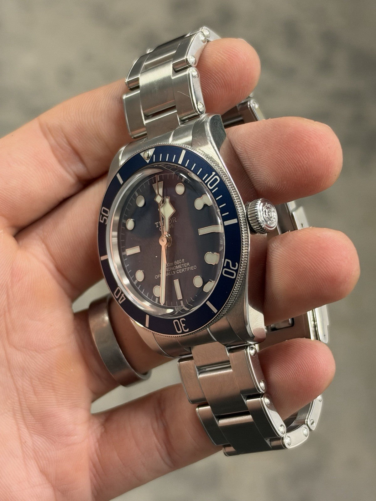 Tudor Black Bay 79030B Stainless Steel Mens Automatic Watch W/ Service Card