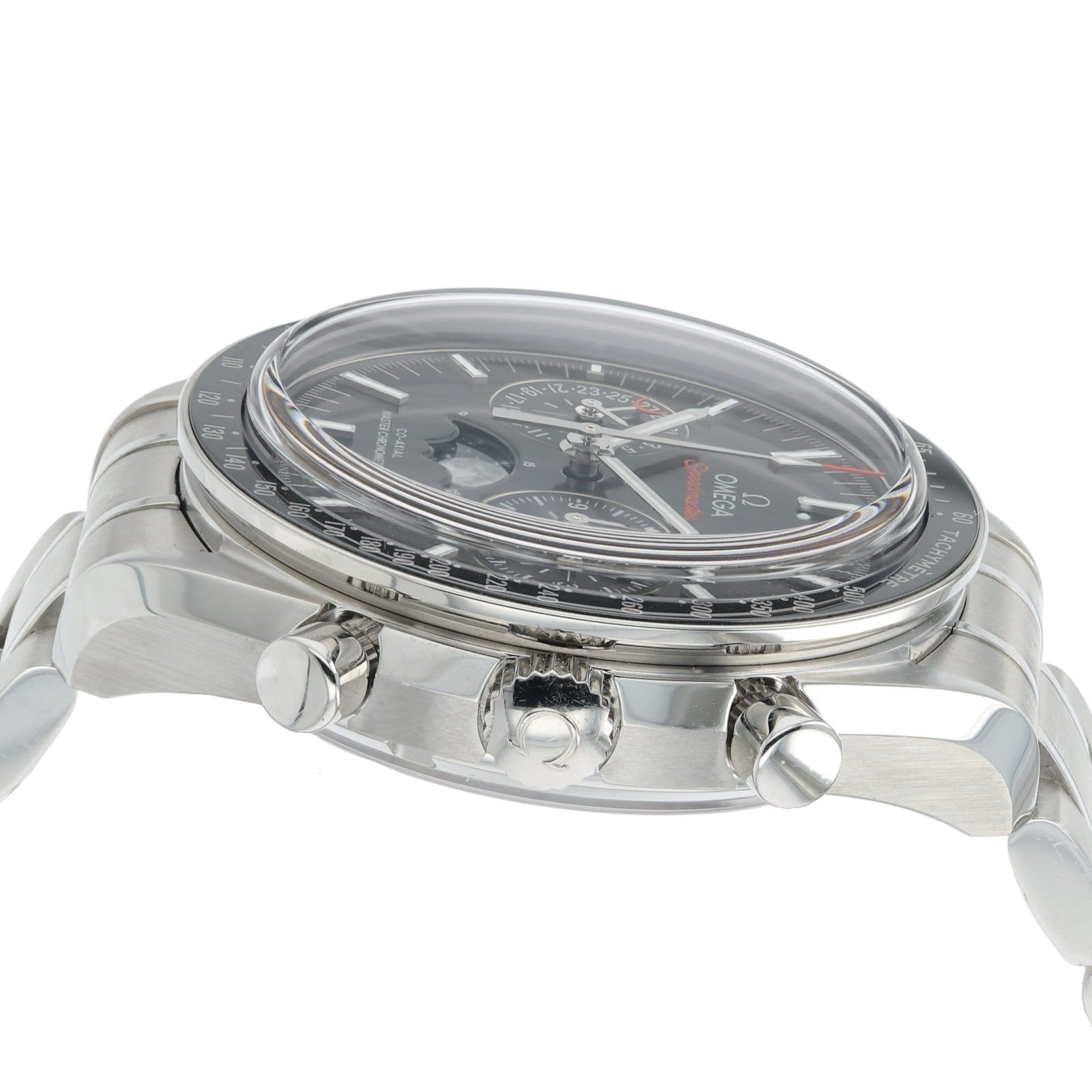 Omega Speedmaster Moonphase Steel Black Dial 44.25mm Mens 304.33.44.52.02.001