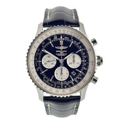 Breitling Navitimer Stainless Steel Black Dial 45mm Automatic Men's Watch AB0310