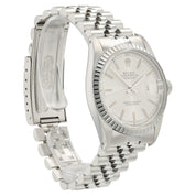 Rolex Datejust Silver Tapestry Dial Stainless Steel 36mm Automatic Men’s 16030