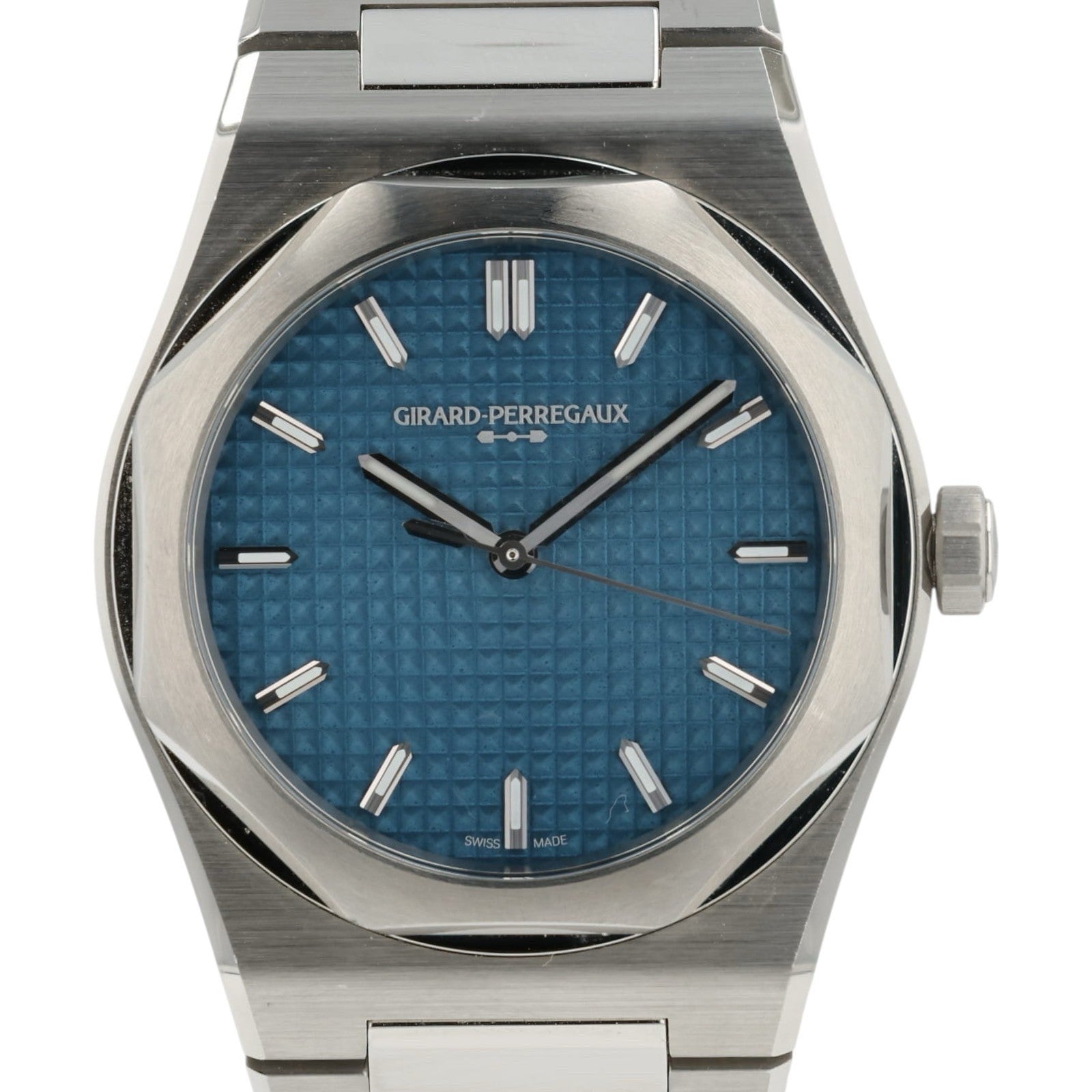 Girard Perregaux Laureto 50th Anniversary Blue Dial Stainless Steel 39mm 81008