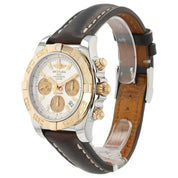 Breitling Chronomat Silver Dial Gold & Steel 41mm Automatic Men’s Watch CB0140