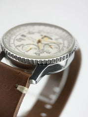 Breitling Montbrillant Chrono Steel White Dial 41mm Automatic Men's Watch A43030