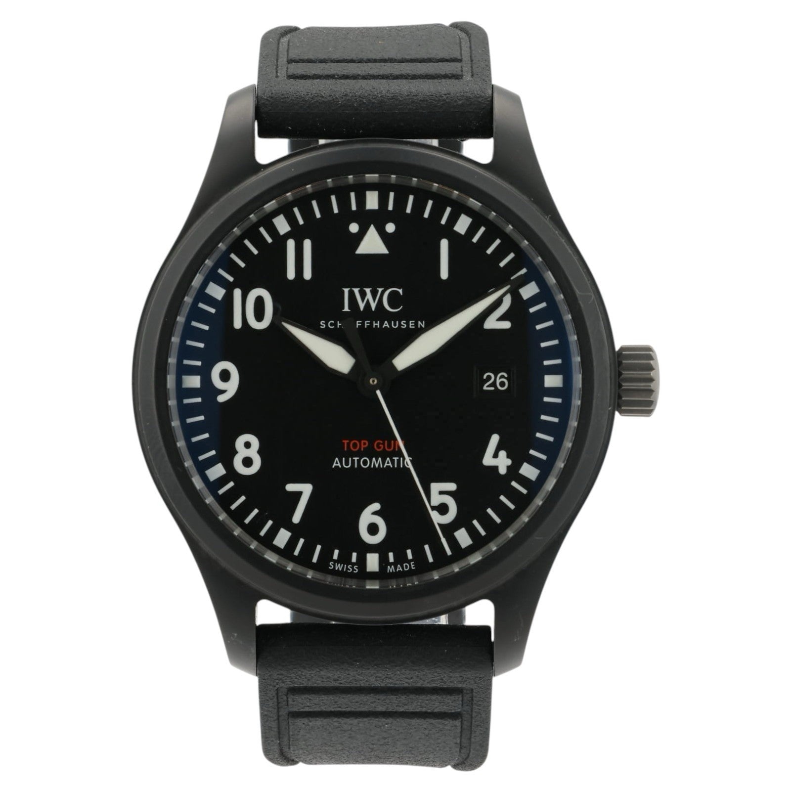 IWC Pilot Top Gun Black Dial Ceramic 41mm Automatic Men’s Watch IW326901