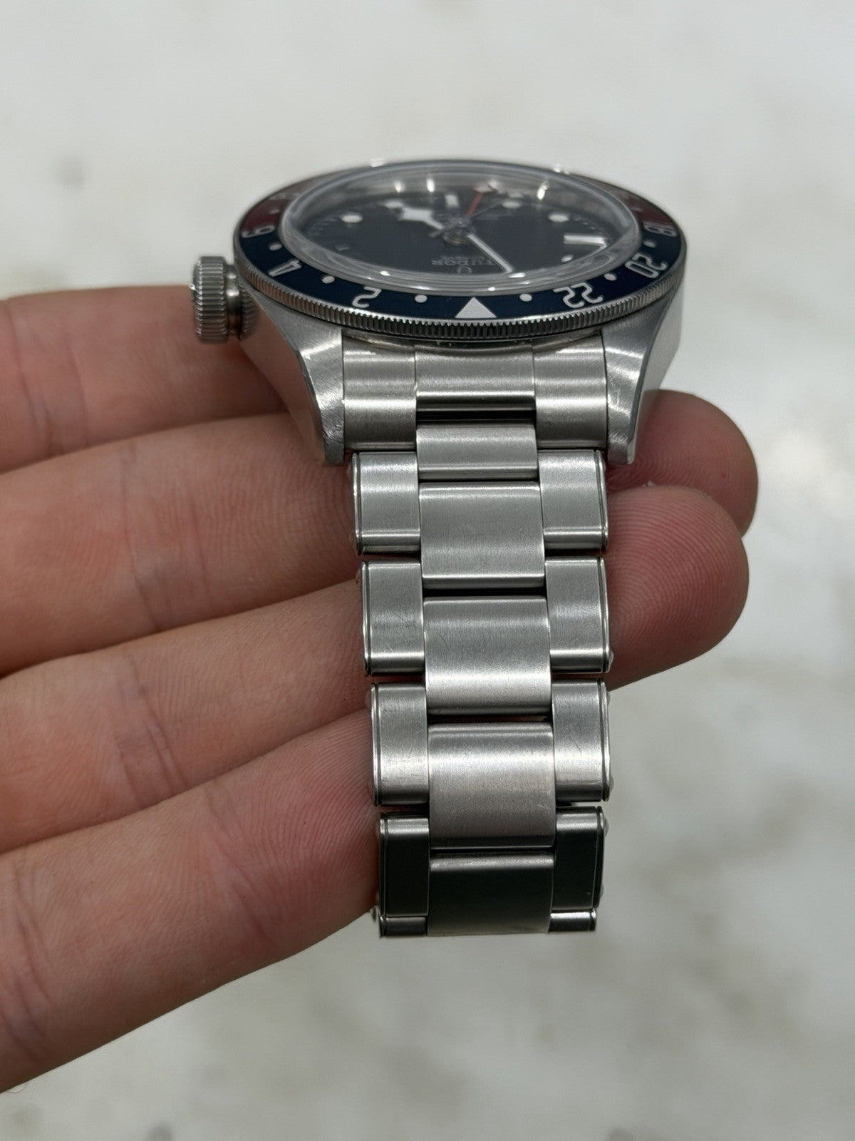 Tudor Black Bay GMT Pepsi Black Dial Stainless Steel Men's Watch 79830RB