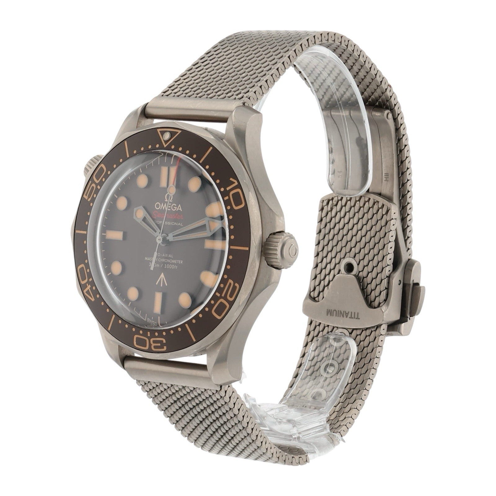 Omega Seamaster Diver 007 Titanium Brown Dial 42mm Automatic 210.90.42.20.01.001