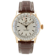 Breitling Navitimer Automatic Silver Dial 18k Rose Gold 41mm Automatic R17329