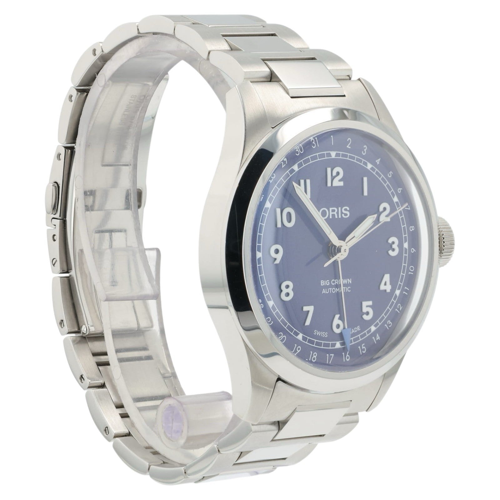 Oris Pilot Big Crown Purple Dial Stainless Steel 40mm Automatic Mens Watch 7798