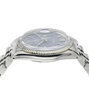 Rolex Datejust Blue Dial Stainless Steel 36mm Automatic Men's Watch 1601