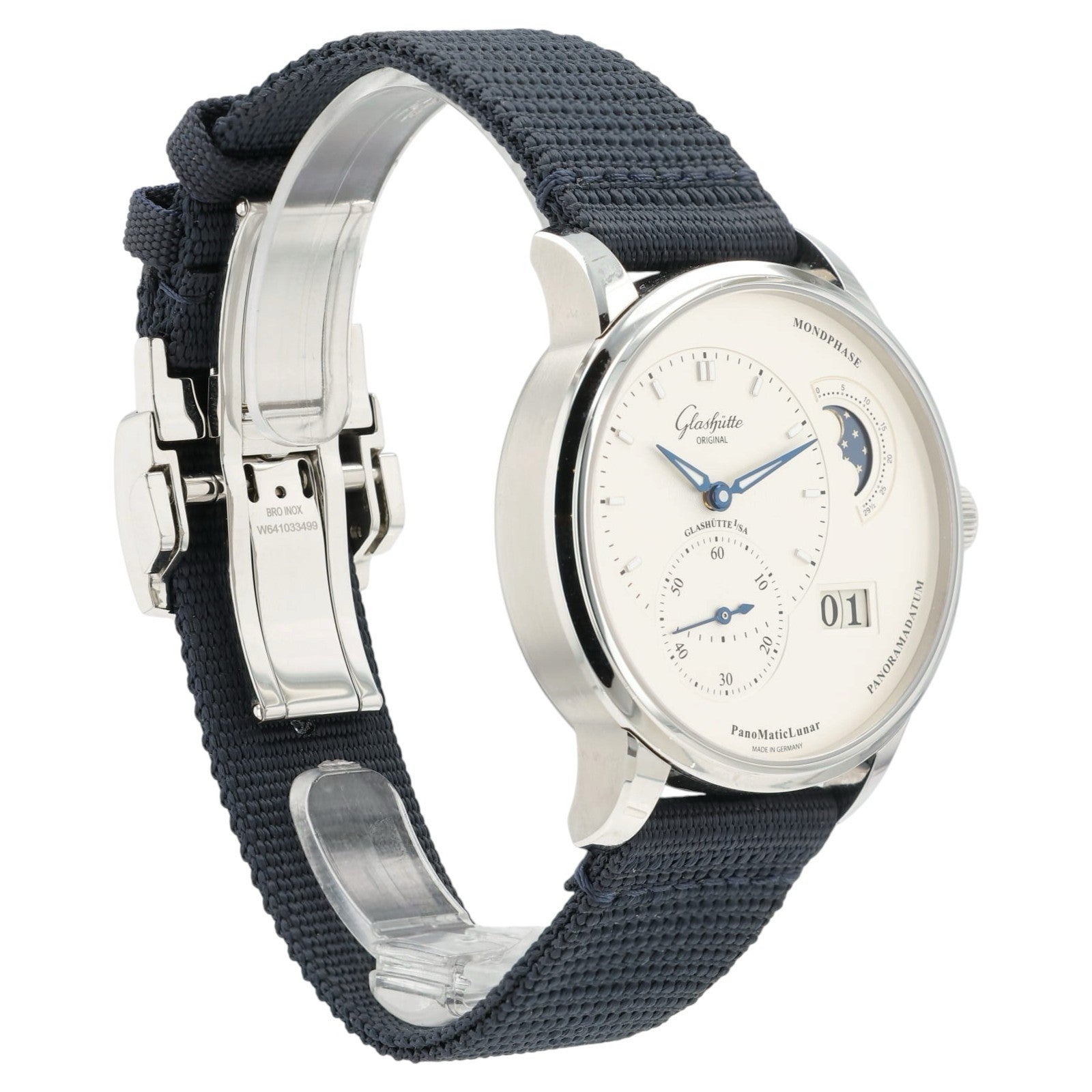 Glashutte Silver Dial Stainless Steel 40mm Automatic Mens Watch 1-90-02-42-32-64