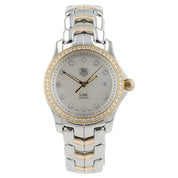 Tag Heuer Link Lady Mother Of Pearl Dial Gold & Steel 27mm Quartz Womens WJF1354