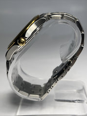 Omega 168.1501 Seamaster 18K Gold Bezel & Steel Quartz 36mm Bracelet Watch