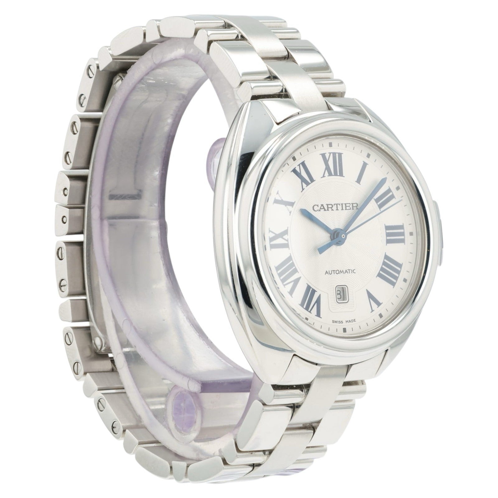 Cartier Cle de Cartier Silver Dial Steel 31mm Automatic Womens Watch WSCL0005