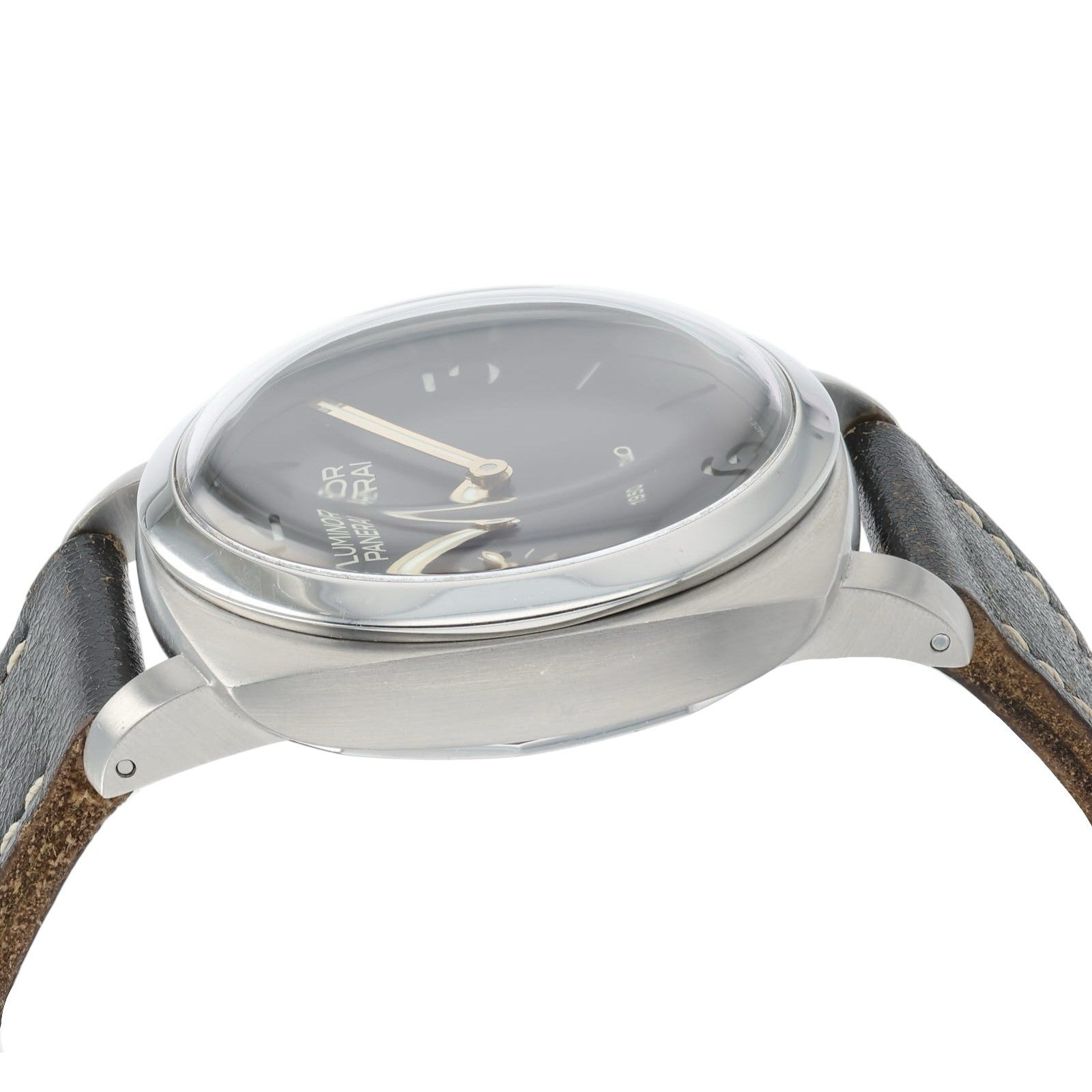 Panerai Luminor Black Dial Stainless Steel 47mm Manual Wind Mens Watch PAM00127